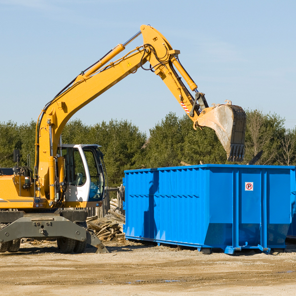 can i choose the location where the residential dumpster will be placed in Albion IN